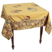 Gold Embroidered Tablecloth