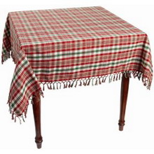 Square Plaid Tablecloth