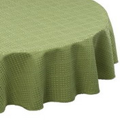 Bardwil Green Oval Tablecloth