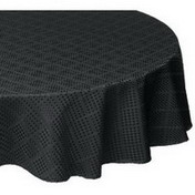 Round Black Tablecloth