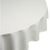 Round White Tablecloth