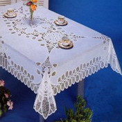 Rectangular Vinyl Lace Tablecloth