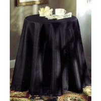 Round Black Tablecloth