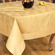 Damask Oval Tablecloth