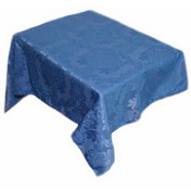 Caprice Blue Damask Tablecloth