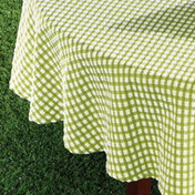 Green Checkered Tablecloth