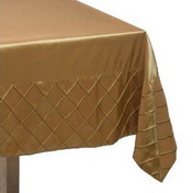 DII Square Gold Tablecloth