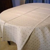 Homespun Linen Jacquard Tablecloth