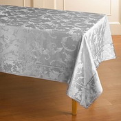 Damask Linen Tablecloth
