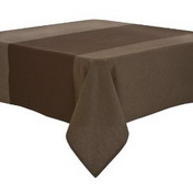 Brown Stripe Tablecloth