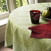 Karo Damask Pure Linen Tablecloth