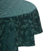 Lenox Damask Oval Green Tablecloth