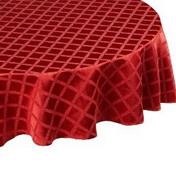 Lenox Red Round Tablecloth