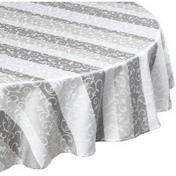 Lenox Striped Oval Tablecloth