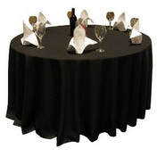 Polyester Black Tablecloth