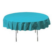 Blue Plastic Tablecloth