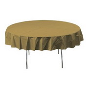 Plastic Round Tablecloth 90 inch