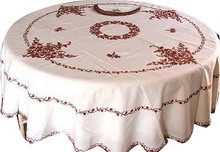 90 Round Linen Tablecloth