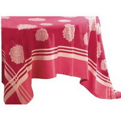 Red and White Stripe Tablecloth