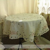 Embroidered Round Tablecloth