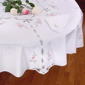 Vintage Round Lace Tablecloth