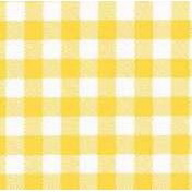 Red Checkered Round Tablecloth