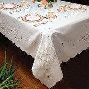 Oblong Embroidered Tablecloth