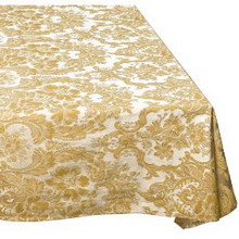Round Gold Tablecloth
