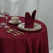Red Wellington Round Tablecloth