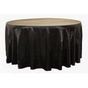 120 inch Wholesale Wedding Tablecloths, Black